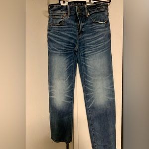 American Eagle-Mens 28X30 AirFlex Slim Straight Medium Denim Jeans